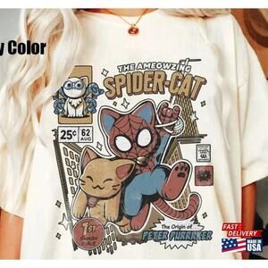 Spiderman Across The Spider Verse Shirt Cat Classic Tshirt